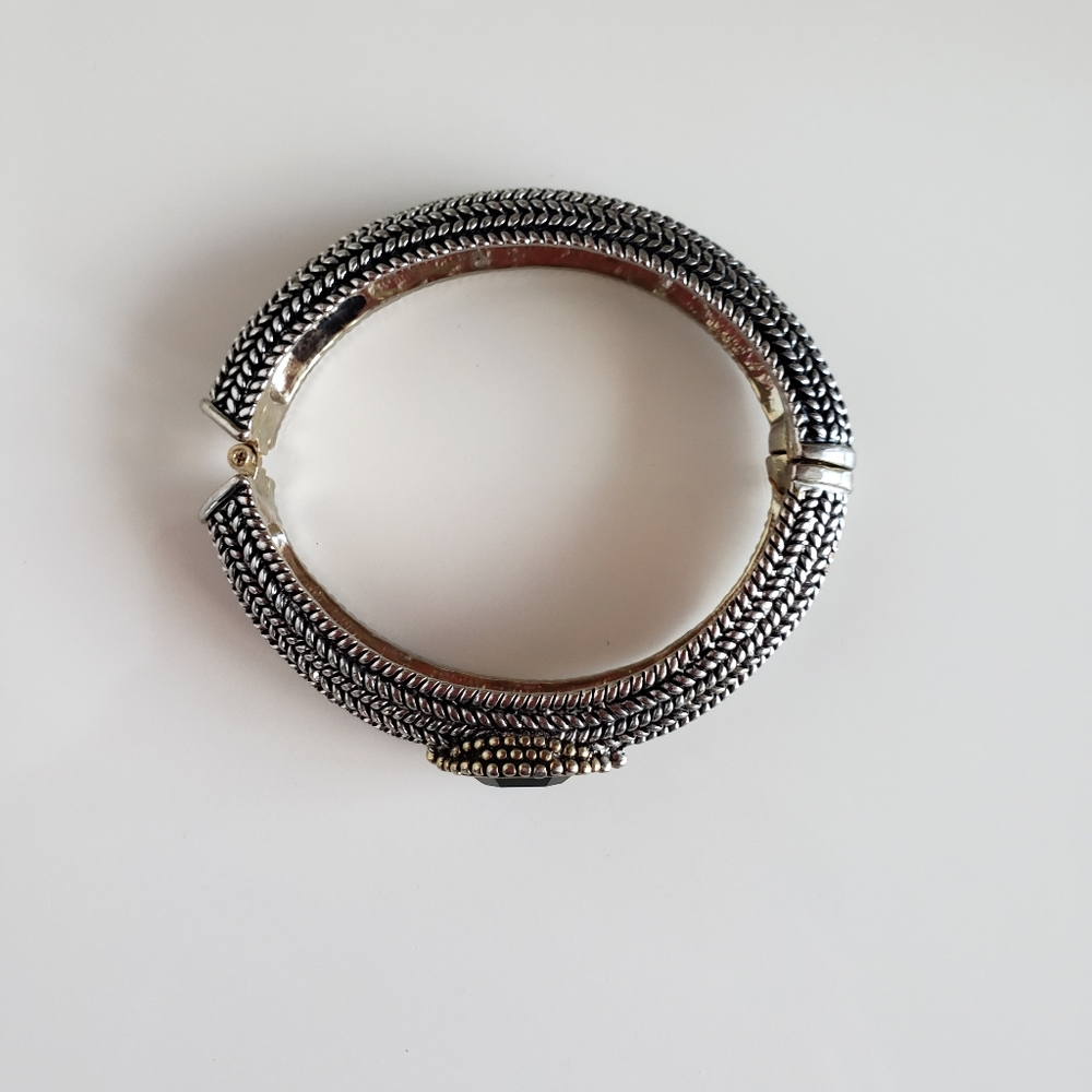 Bracelet with black acrylic stone. - Picture 4 of 6